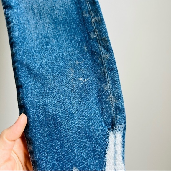 IRO Jeans Jarod Blue distressed hems ankle skinny jeans - Picture 6 of 10